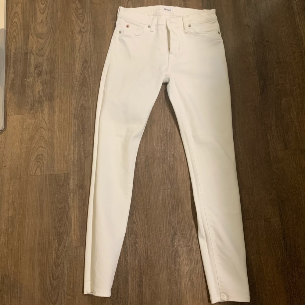 White Hudson skinny jeans